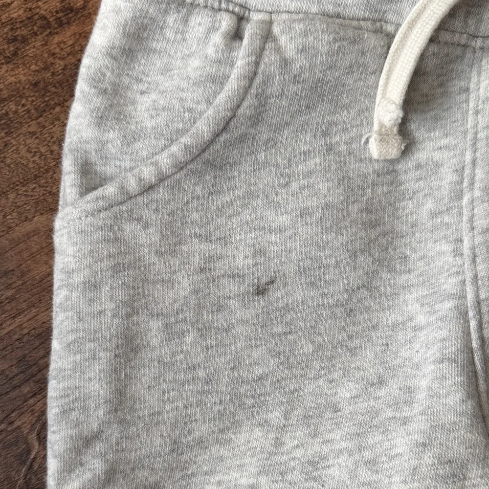 Old Navy Light Gray Kids Sweatpants with Pink Logo